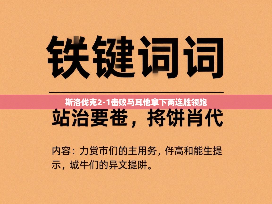 斯洛伐克2-1击败马耳他拿下两连胜领跑  第1张